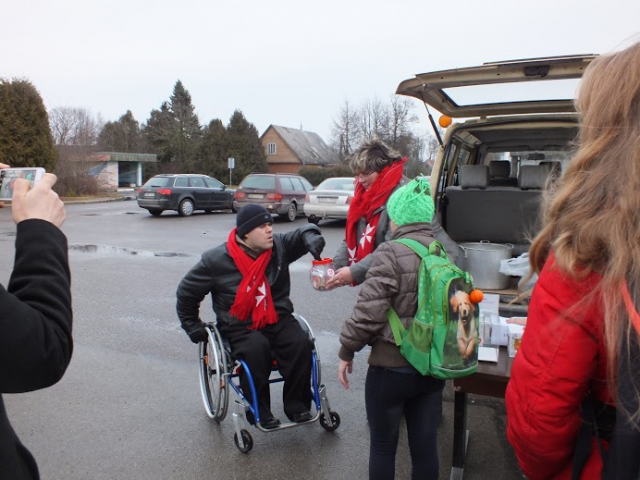 Maltiečių akcija Kriaunose.