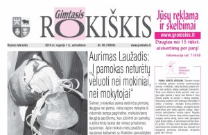 Antradienio "Gimtajame Rokiškyje" skaitykite