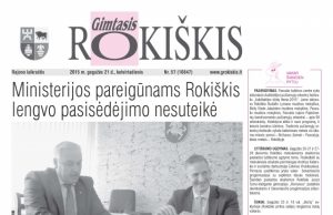 Ketvirtadienio "Gimtajame Rokiškyje" skaitykite...