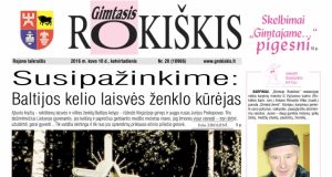 Ketvirtadienio "Gimtojo Rokiškio" numeris.