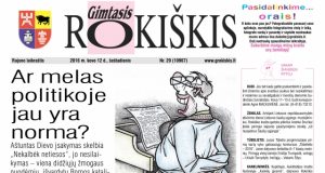 Šeštadienio "Gimtojo Rokiškio" numeris.