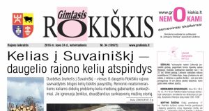 Ketvirtadienio "Gimtojo Rokiškio" numeris.