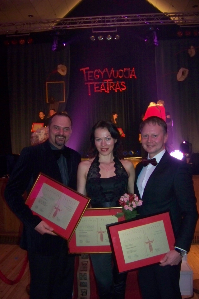 Rokiškio teatralai Sigitas Daščioras (iš kairės)