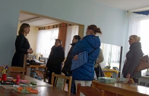 Edukaciniame renginyje „Pasimatuok paklausią profesiją“ akimirka.