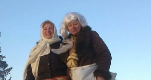 Akimirka iš Užgavėnių šėliojimų pernai metais Kuosių (Rokiškio r.) kaime.