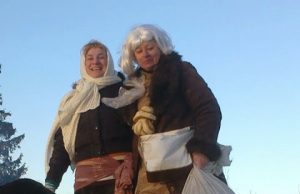 Akimirka iš Užgavėnių šėliojimų pernai metais Kuosių (Rokiškio r.) kaime.