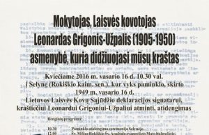 Renginio afiša.