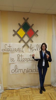 Neda Letukytė respublikinėje lietuvių kalbos ir literatūros olimpiadoje laimėjo antrają vietą. Neda Letukytė respublikinėje lietuvių kalbos ir literatūros olimpiadoje laimėjo antrają vietą.