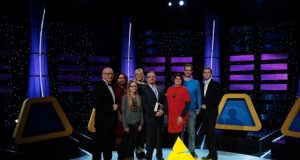 Rokiškėnai žaidime  "Auksinis protas". Asmeninio arhyvo nuotr.