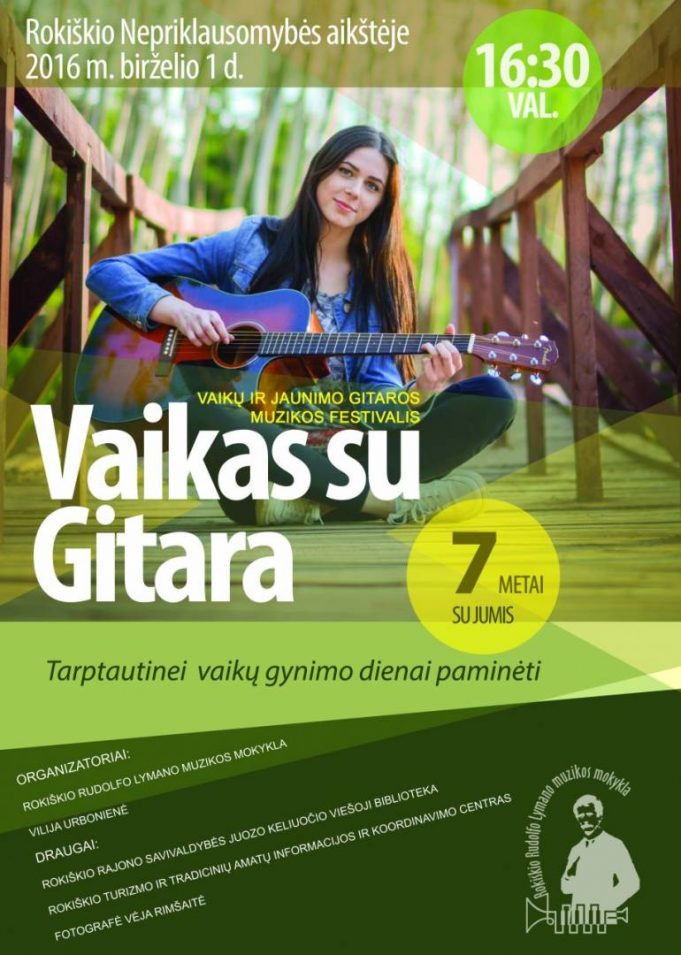 vaikas su gitara