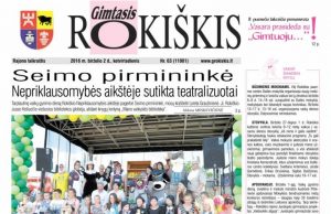 06-02 "Gimtojo Rokiškio" numeris.