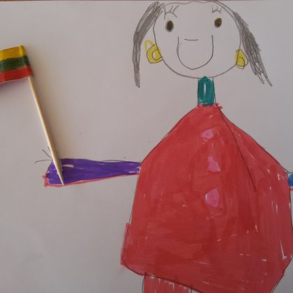 Urtės Skvarnavičiūtės (4 m. ) pieš.