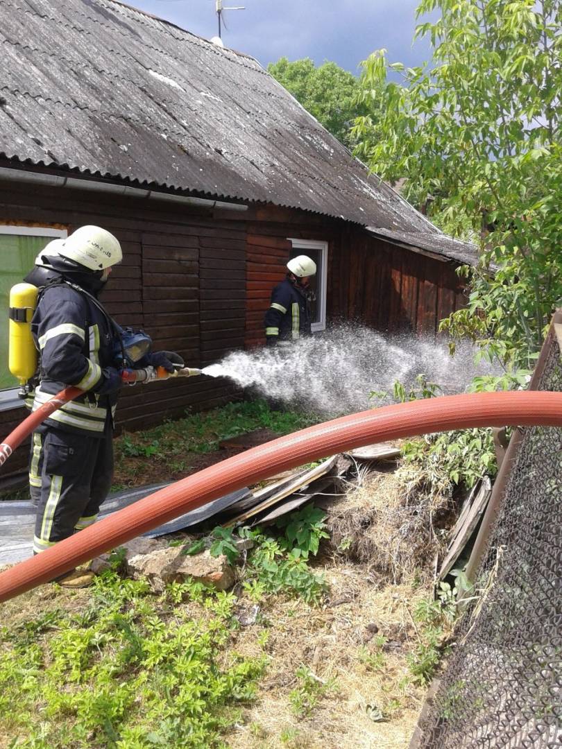 Miesto centre namui iškilo gaisro grėsmė