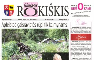 07-12 "Gimtojo Rokiškio" numeris.
