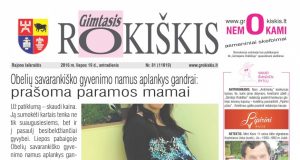 07-19 "Gimtojo Rokiškio" numeris.