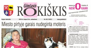 07-23 "Gimtojo Rokiškio" numeris.