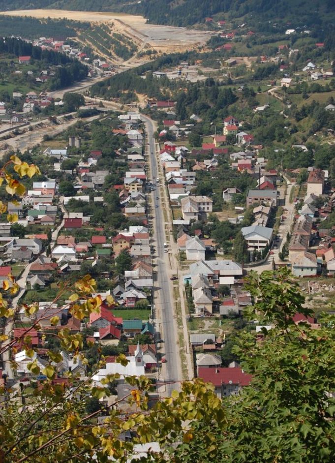 Borša iš paukščio skrydžio.