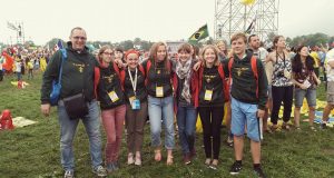 Rokiškėnai - Pasaulio jaunimo dienose Krokuvoje.