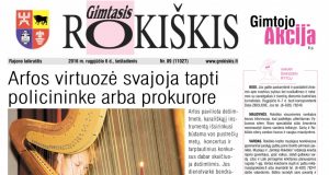 08-06 "Gimtojo Rokiškio" numeris.