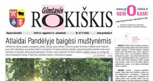 08-02 "Gimtojo Rokiškio" numeris.