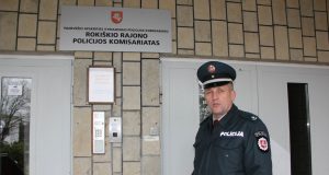 Rokiškio rajono policijos komisariato Viešosios policijos skyriaus viršininkas Robertas Krasauskas. Redakcijos archyvo nuotr.