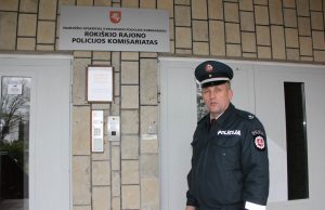 Rokiškio rajono policijos komisariato Viešosios policijos skyriaus viršininkas Robertas Krasauskas. Redakcijos archyvo nuotr.