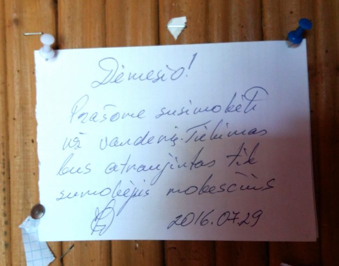 Vanduo netiekiamas dėl vienintelės priežasties - skolininkų.