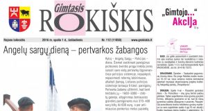 10-01 "Gimtojo Rokiškio" numeris