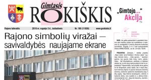 09-03 "Gimtojo Rokiškio" numeris.