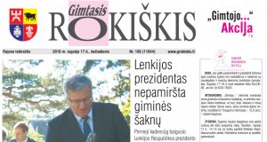 09-17 "Gimtojo Rokiškio" numeris.