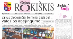 10-06 "Gimtojo Rokiškio" numeris.