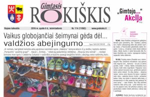 10-06 "Gimtojo Rokiškio" numeris.