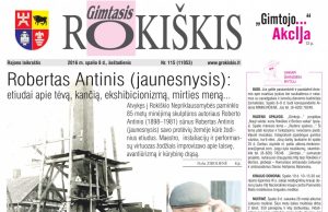 10-08 "Gimtojo Rokiškio" numeris.