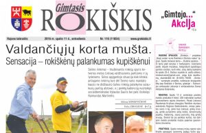 10-11 "Gimtojo Rokiškio" numeris.