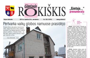 “Gimtasis Rokiškis” 2016 m. lapkričio 29d., antradienis