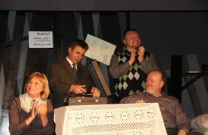 Scena iš premjeros “Nutildytos mūzos”.