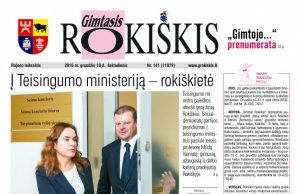 “Gimtasis Rokiškis” 2016 m. gruodžio 10 d., šeštadienis