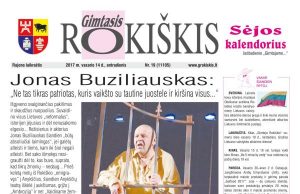 “Gimtasis Rokiškis” 2017 m. vasario 14 d., antradienis