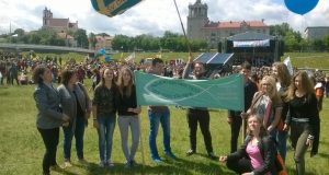 Kamajų Šv. Kazimiero parapijos jaunimas Vilniuje. Parapijos archyvo nuotr.