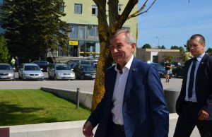 Pirmojo darbo vizito į Rokiškį atvyyko Seimo pirmininkas Viktoras Pranckietis.A.Minkevičienės nuo