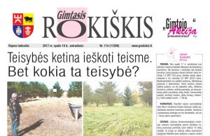 „Gimtasis Rokiškis“ 2017 m. spalio 10 d., antradienis