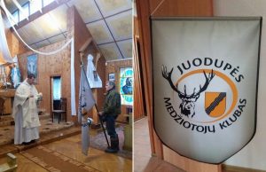 Per Šv. Hubertą pašventino klubo vėliavą