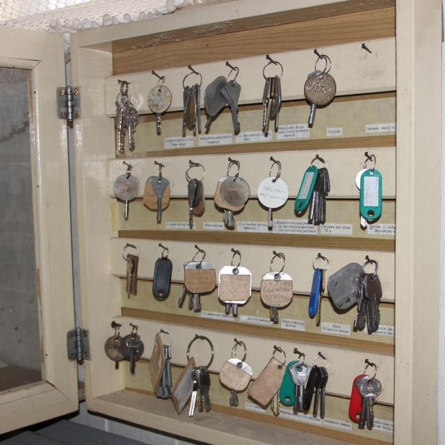 areštinės raktai inliustracija
