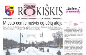 „Gimtasis Rokiškis“ 2017 m. gruodžio 7 d., ketvirtadienis