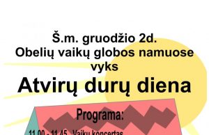 Obelių vaikų globos namuose – atvirų durų diena