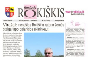„Gimtasis Rokiškis“ 2018 m. gegužės 15 d., antradienis