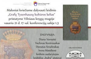 Vilniaus knygų mugėje – „Grafų Tyzenhauzų kultūros kelias“