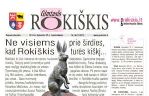 „Gimtasis Rokiškis“ 2019 m. balandžio 25 d., ketvirtadienis
