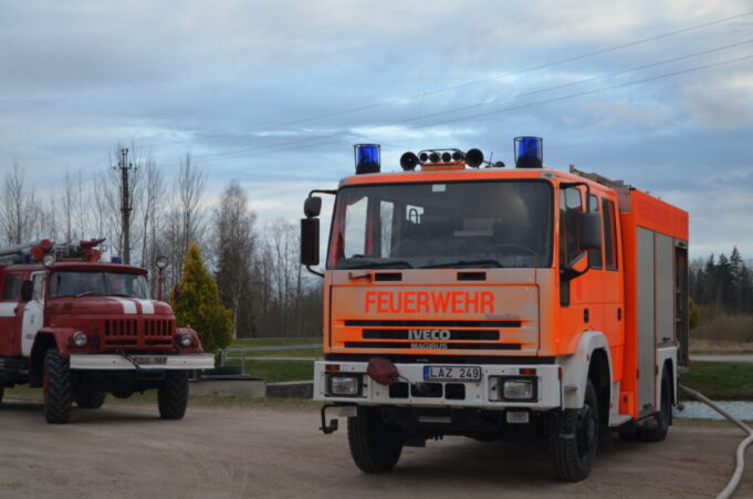 aldo gaisrinė prie sunklodo