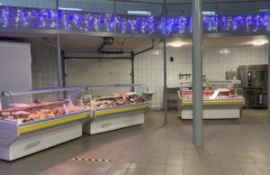 Rokiškio turguje jau veikia mėsos paviljonas
